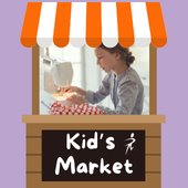 girl sewing in market stand