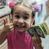 girl with money