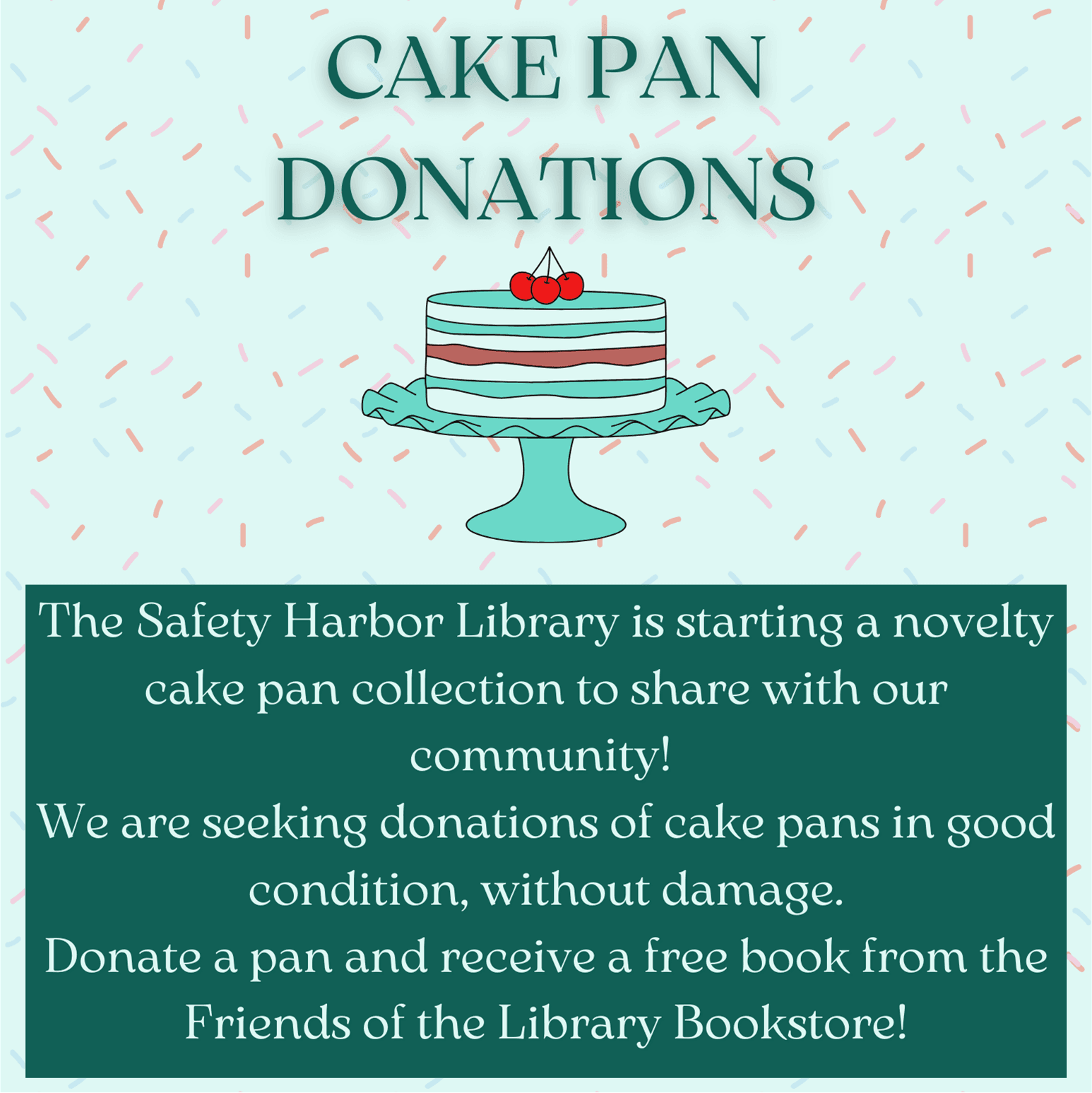 Cake Pan Donation Request